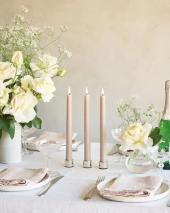 kynttilänjalka kruunukynttilälle 3,25x2,32 cm Chrome 2*Uyuni Sale