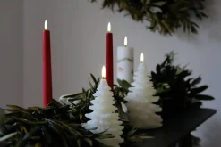 Sale Uyuni LED kynttilä joulupuu 10x15 cm valkea smooth