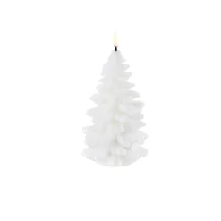 LED kynttilä kuusi 11x18 cm valkea smooth*Uyuni Hot