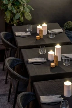 LED kynttilä ulkokäyttöön 8,4x10 cm valkoinen*Uyuni