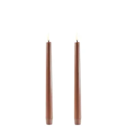 Discount Uyuni LED kynttilä 2,3x25 cm caramel smooth 2 kpl