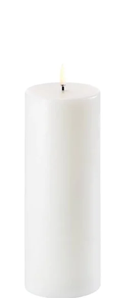 Sale Uyuni LED pöytäkynttilä 7,8x20 cm valkea smooth