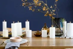 Sale Uyuni LED pöytäkynttilä 7,8x20 cm valkea smooth