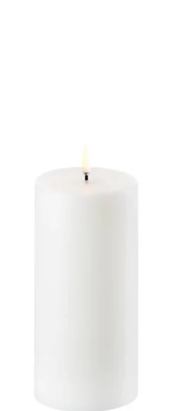 LED pöytäkynttilä 7,8x15 cm valkea smooth*Uyuni Best