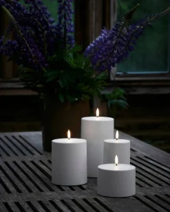 LED-kynttilä ulkokäyttöön 7,8x17,8 cm White*Uyuni Discount