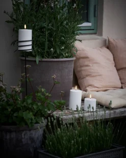 LED-kynttilä ulkokäyttöön 7,8x17,8 cm White*Uyuni Discount