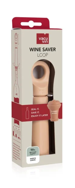 Discount Vacuvin viinipumppu ja korkki Loop Terra