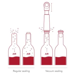 viinipumppu ja korkki Loop Jade*Vacuvin Best