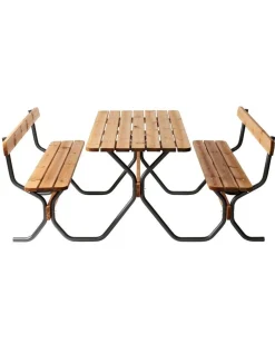 Hot Varax istuinryhmä Rasta Viking,  mustalla rungolla