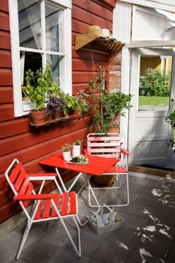 Varax Pöytä Retro 401 punavalkoinen