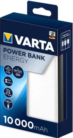 Discount Varta virtapankki 10000mAh valkoinen