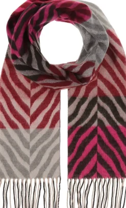 V.Fraas huivi 731078 450 Fuksia / Harmaa