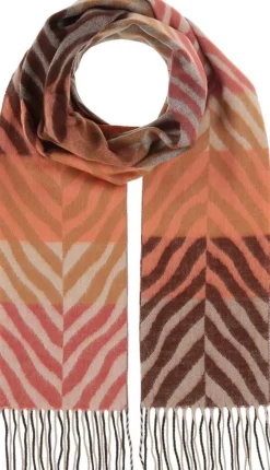 V.Fraas huivi 731078 450 Fuksia / Harmaa