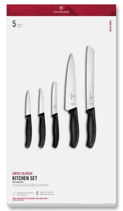 veitsisetti 5-osaa musta*Victorinox Discount