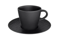 New Villeroy&Boch Manufacture Rock espressokuppi ja alunen musta