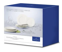 Discount Villeroy&Boch Wonderful World Astiasto 4 hlö valkoinen 36-os.