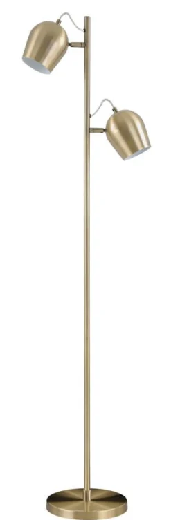 Outlet Virvatuli lattiavalaisin Cora antiikkimessinki