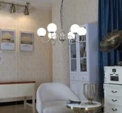 pallokruunuvalaisin Inka sat.kromi matta opalilasi*Virvatuli Discount