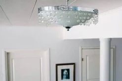 Discount Virvatuli plafondi Aurora 35 cm valkoinen/kromi