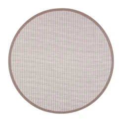 Clearance VM-Carpet Kelo beige/valkoinen 72/82  Ø 200 cm, kantti 32