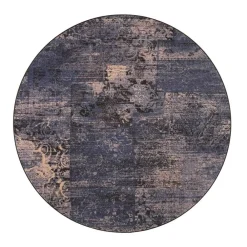 matto Rustiikki ø 240 cm 79 sinivintage*VM-Carpet Clearance