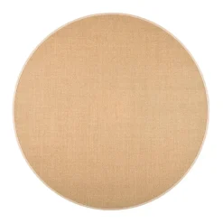 matto Sisal Ø 133 cm beige-harmaa*VM-Carpet Online