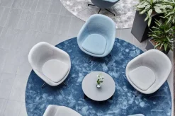 Satine 791 sininen, Ø 200 cm, kantti 5447*VM-Carpet New