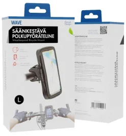 Wave polkupyöräteline säänkestävä musta