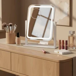 meikkipeili Glowing MI4W-D25 valkoinen*Wilfa Discount