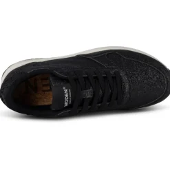 New Woden sneakerit Nicoline Glitter Black 020 Black