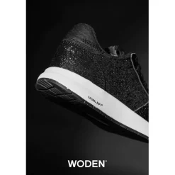 New Woden sneakerit Nicoline Glitter Black 020 Black