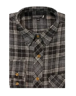 Outlet Woodstock flanellipaita Grey