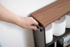 kapea hyllykkö pyörillä Tower musta*Yamazaki Hot