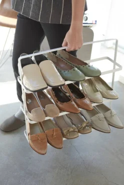 Kenkäteline Tower 3 hyllyä valkoinen*Yamazaki Outlet