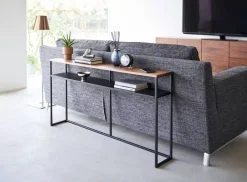 Outlet Yamazaki konsolipöytä Tower hyllyllä musta