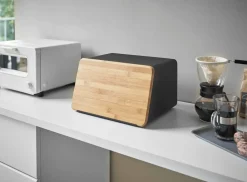 Yamazaki leipälaatikko + irtokansi Tower musta