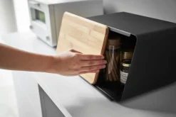 Yamazaki leipälaatikko + irtokansi Tower musta