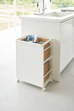 säilytysvaunu Tower 2 tasoa valkoinen*Yamazaki New