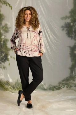 Outlet Zhenzi housut Callie 09000 Musta