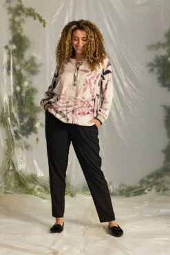 Outlet Zhenzi housut Callie 09000 Musta