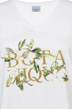 Discount Zhenzi t-paita Leia 00010 Valkoinen